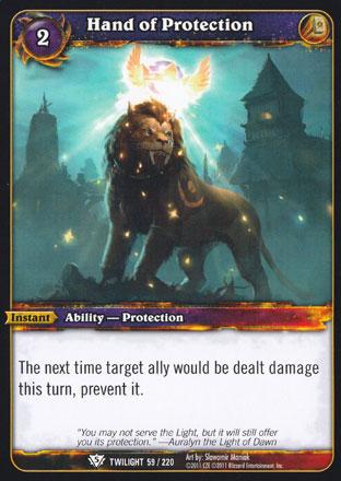 World of Warcraft TCG | Hand of Protection - Twilight of the Dragons 59/220 | The Nerd Merchant