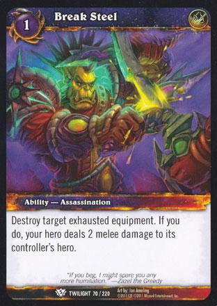 World of Warcraft TCG | Break Steel - Twilight of the Dragons 70/220 | The Nerd Merchant