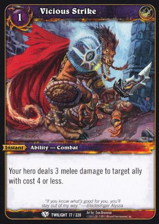 World of Warcraft TCG | Vicious Strike - Twilight of the Dragons 77/220 | The Nerd Merchant