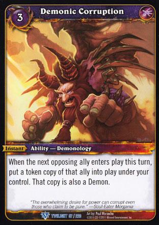 World of Warcraft TCG | Demonic Corruption - Twilight of the Dragons 87/220 | The Nerd Merchant