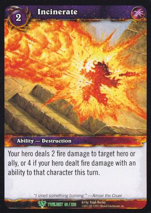 World of Warcraft TCG | Incinerate - Twilight of the Dragons 90/220 | The Nerd Merchant