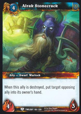 World of Warcraft TCG | Alrak Stonecrack - Twilight of the Dragons 106/220 | The Nerd Merchant