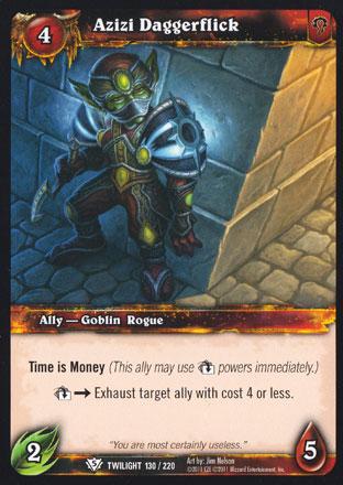 World of Warcraft TCG | Azizi Daggerflick - Twilight of the Dragons 130/220 | The Nerd Merchant