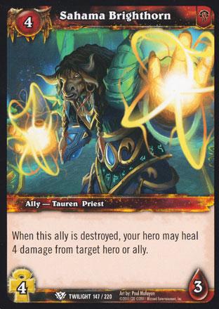 World of Warcraft TCG | Sahama Brighthorn - Twilight of the Dragons 147/220 | The Nerd Merchant