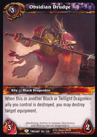 World of Warcraft TCG | Obsidian Drudge - Twilight of the Dragons 156/220 | The Nerd Merchant