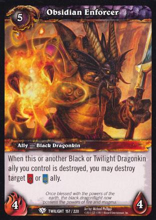 World of Warcraft TCG | Obsidian Enforcer - Twilight of the Dragons 157/220 | The Nerd Merchant