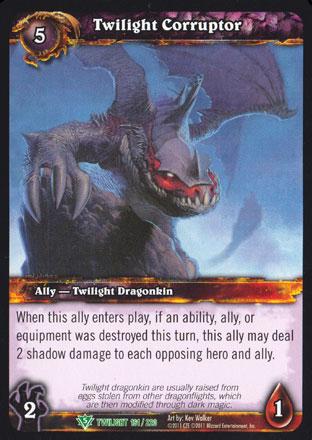 World of Warcraft TCG | Twilight Corruptor - Twilight of the Dragons 161/220 | The Nerd Merchant