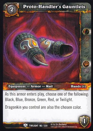 World of Warcraft TCG | Proto-Handler's Gauntlets - Twilight of the Dragons 182/220 | The Nerd Merchant