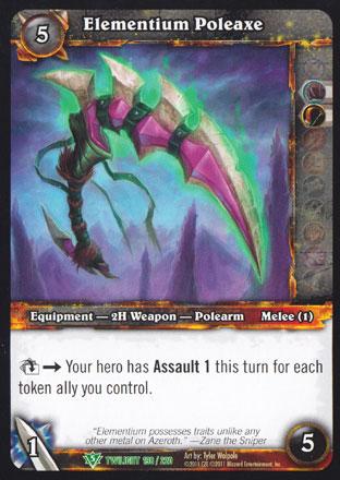 World of Warcraft TCG | Elementium Poleaxe - Twilight of the Dragons 198/220 | The Nerd Merchant