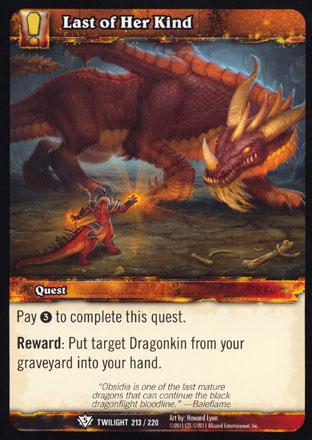 World of Warcraft TCG | Last of Her Kind - Twilight of the Dragons 213/220 | The Nerd Merchant
