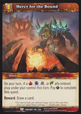 World of Warcraft TCG | Mercy for the Bound - Twilight of the Dragons 215/220 | The Nerd Merchant