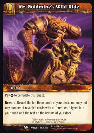 World of Warcraft TCG | Mr. Goldmine's Wild Ride - Twilight of the Dragons 216/220 | The Nerd Merchant