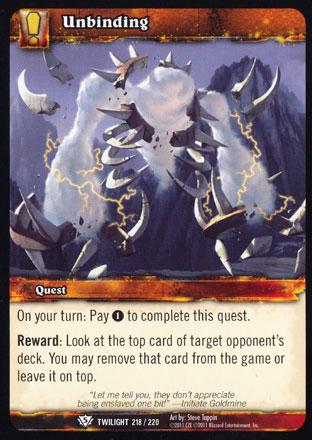 World of Warcraft TCG | Unbinding - Twilight of the Dragons 218/220 | The Nerd Merchant