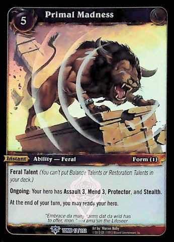 World of Warcraft TCG | Primal Madness (Foil) - Tomb of the Forgotten 17/202 | The Nerd Merchant