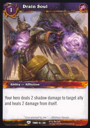 World of Warcraft TCG | Drain Soul - Tomb of the Forgotten 55/202 | The Nerd Merchant