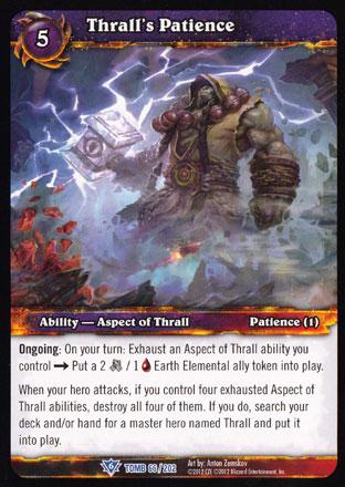 World of Warcraft TCG | Thrall's Patience - Tomb of the Forgotten 66/202 | The Nerd Merchant