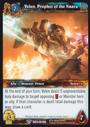 World of Warcraft TCG | Velen, Prophet of the Naaru - Tomb of the Forgotten 95/202 | The Nerd Merchant