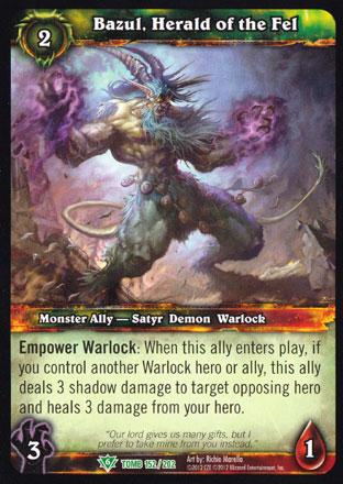 World of Warcraft TCG | Bazul, Herald of the Fel - Tomb of the Forgotten 152/202 | The Nerd Merchant