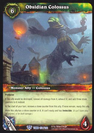 World of Warcraft TCG | Obsidian Colossus - Tomb of the Forgotten 155/202 | The Nerd Merchant