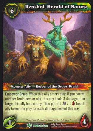 World of Warcraft TCG | Renshol, Herald of Nature - Tomb of the Forgotten 158/202 | The Nerd Merchant