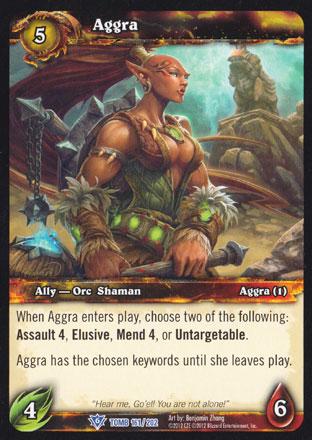 World of Warcraft TCG | Aggra - Tomb of the Forgotten 161/202 | The Nerd Merchant