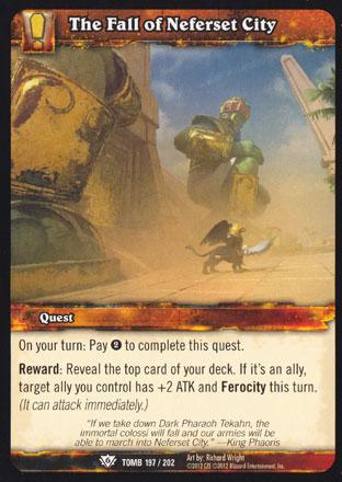 World of Warcraft TCG | The Fall of Neferset City - Tomb of the Forgotten 197/202 | The Nerd Merchant