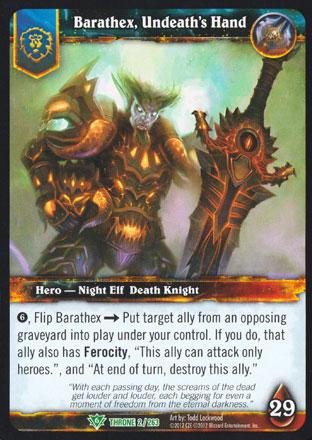 World of Warcraft TCG | Barathex, Undeath's Hand - Throne of the Tides 2/263 | The Nerd Merchant