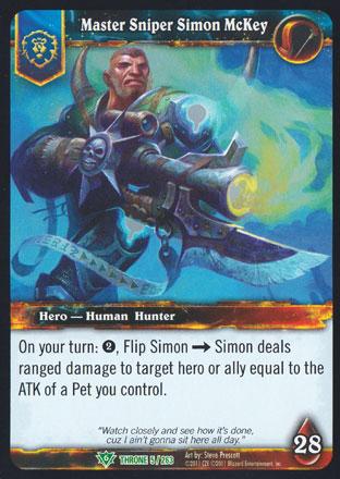 World of Warcraft TCG | Master Sniper Simon McKey - Throne of the Tides 5/263 | The Nerd Merchant