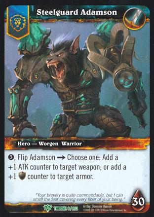 World of Warcraft TCG | Steelguard Adamson - Throne of the Tides 8/263 | The Nerd Merchant