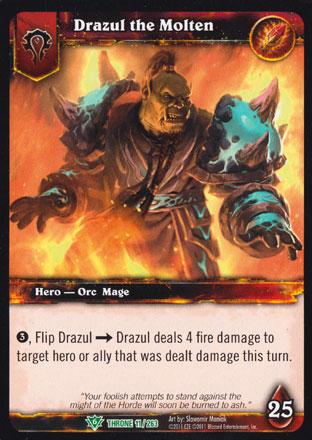 World of Warcraft TCG | Drazul the Molten - Throne of the Tides 11/263 | The Nerd Merchant