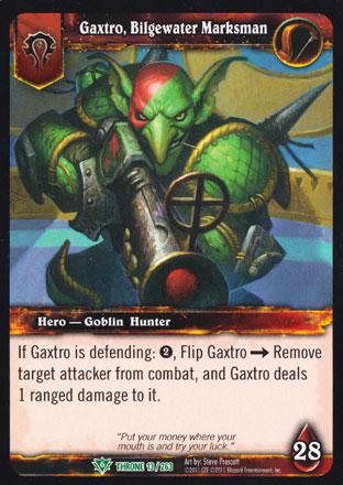 World of Warcraft TCG | Gaxtro, Bilgewater Marksman - Throne of the Tides 13/263 | The Nerd Merchant