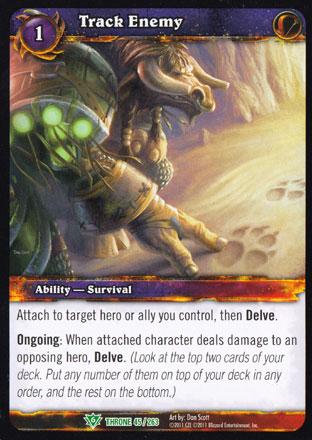 World of Warcraft TCG | Track Enemy - Throne of the Tides 45/263 | The Nerd Merchant