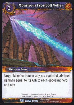 World of Warcraft TCG | Monstrous Frostbolt Volley - Throne of the Tides 50/263 | The Nerd Merchant