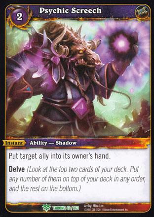 World of Warcraft TCG | Psychic Screech - Throne of the Tides 63/263 | The Nerd Merchant