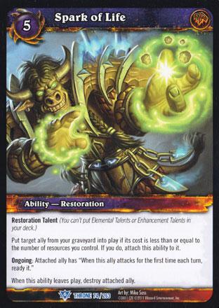 World of Warcraft TCG | Spark of Life - Throne of the Tides 74/263 | The Nerd Merchant