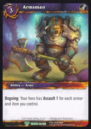 World of Warcraft TCG | Armsman - Throne of the Tides 82/263 | The Nerd Merchant