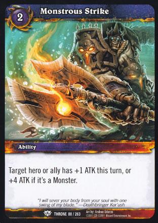 World of Warcraft TCG | Monstrous Strike - Throne of the Tides 88/263 | The Nerd Merchant