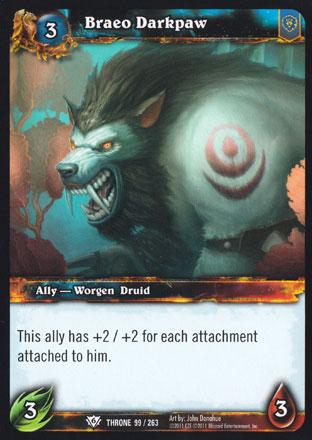 World of Warcraft TCG | Braeo Darkpaw - Throne of the Tides 99/263 | The Nerd Merchant