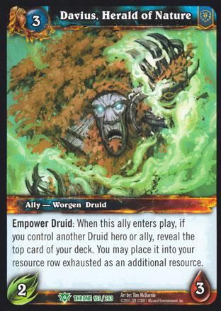 World of Warcraft TCG | Davius, Herald of Nature - Throne of the Tides 103/263 | The Nerd Merchant