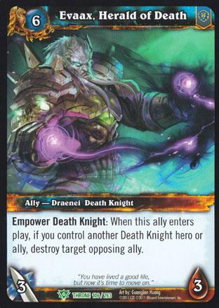 World of Warcraft TCG | Evaax, Herald of Death - Throne of the Tides 106/263 | The Nerd Merchant