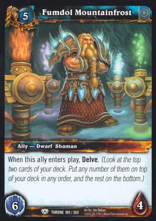 World of Warcraft TCG | Fumdol Mountainfrost - Throne of the Tides 109/263 | The Nerd Merchant