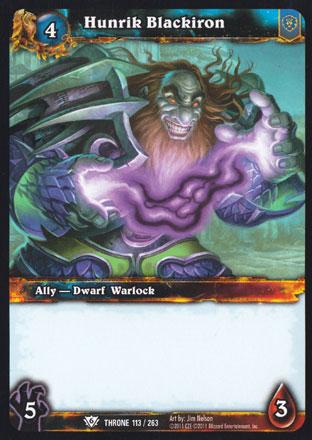 World of Warcraft TCG | Hunrick Blackiron - Throne of the Tides 113/263 | The Nerd Merchant