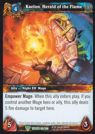 World of Warcraft TCG | Kaelon, Herald of the Flame - Throne of the Tides 115/263 | The Nerd Merchant