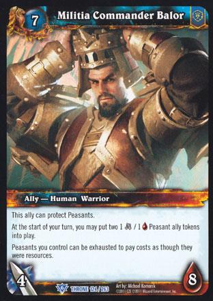 World of Warcraft TCG | Militia Commander Balor - Throne of the Tides 124/263 | The Nerd Merchant