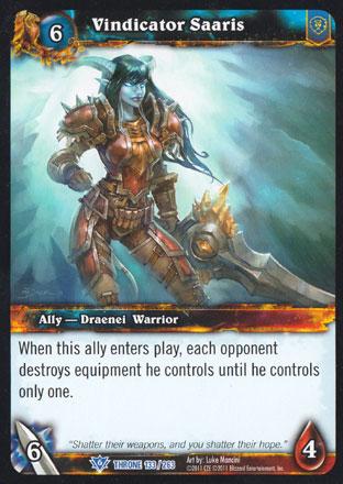 World of Warcraft TCG | Vindicator Saaris - Throne of the Tides 133/263 | The Nerd Merchant