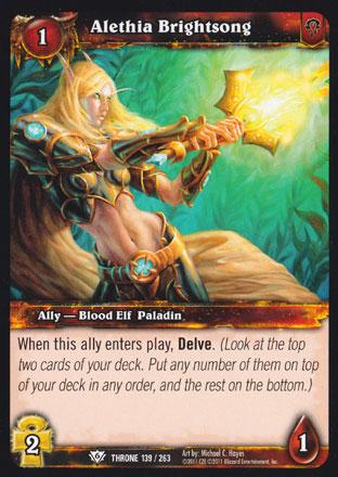 World of Warcraft TCG | Alethia Brightsong - Throne of the Tides 139/263 | The Nerd Merchant