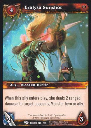 World of Warcraft TCG | Eralysa Sunshot - Throne of the Tides 147/263 | The Nerd Merchant