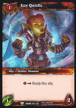 World of Warcraft TCG | Izzy Quizfiz - Throne of the Tides 150/263 | The Nerd Merchant