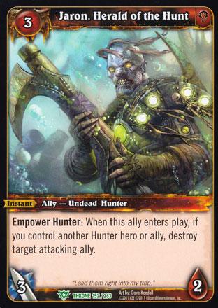 World of Warcraft TCG | Jaron, Herald of the Hunt - Throne of the Tides 152/263 | The Nerd Merchant