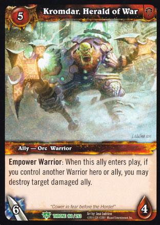 World of Warcraft TCG | Kromdar, Herald of War - Throne of the Tides 160/263 | The Nerd Merchant